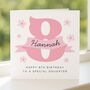 Personalised 8th Pink Birthday Card For Daughter, thumbnail 2 of 8