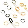 14 Piece Slim Multi Size Gold Plated Stackable Ring Set, thumbnail 2 of 4