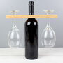 Personalised Wine And Glass Wooden Butler Gift, thumbnail 4 of 4