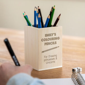 Personalised Colouring Pencils Pot, 2 of 3
