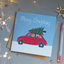 Festive Car Christmas Card, thumbnail 1 of 2