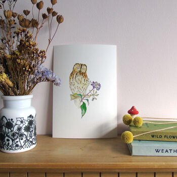 Tawny Owl And Ivy Berries Giclee Fine Art Print, 2 of 9