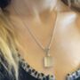 Rectangular Silver Locket Necklace Jewellery Keepsake, thumbnail 8 of 12
