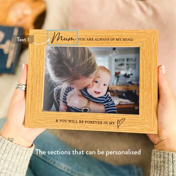 Personalised Mum Memorial Photo Frame Gift, 7 of 7