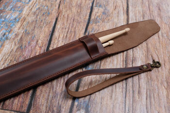Personalised Leather Drumstick Carry Case, 5 of 12