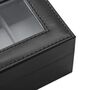Six Slots Velvet Lining Watch Display Storage Box Case, thumbnail 7 of 9