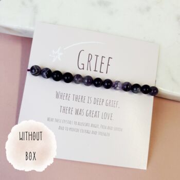 Grief Loss Bereavement Gift Bracelet Rose Quartz, 3 of 5