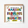 Amazing Awesome Daughter Birthday Card Any Age, thumbnail 2 of 5