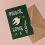 Peace, Love And Joy Scented Candle Christmas Gift, thumbnail 5 of 10