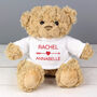 Personalised I Love You Teddy Bear For Couples, thumbnail 2 of 2