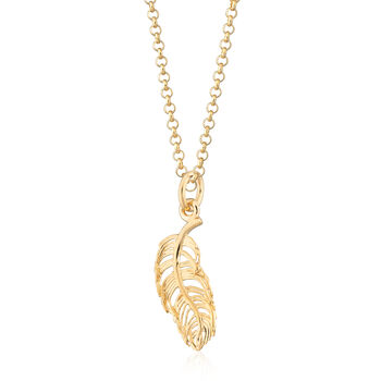 Feather Necklace, Sterling Silver Or Gold Plated, 10 of 12