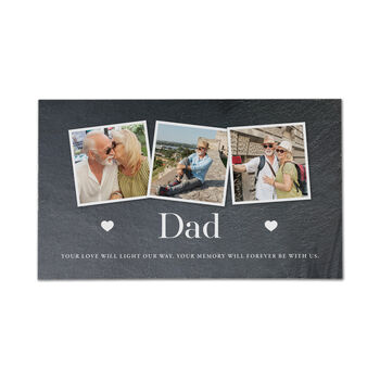 Personalised Photo Memorial Slate Grave Marker 25 X 15cm, 8 of 9