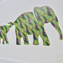 Personalised Baby Elephant And Mother Artwork, thumbnail 10 of 12
