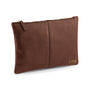 Monogrammed Vegan Leather Men's Accessory Pouch, thumbnail 2 of 2