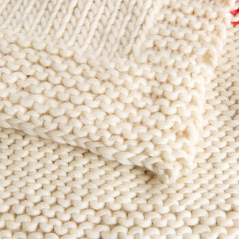 Valentines Blanket Easy Knitting Kit, 7 of 8