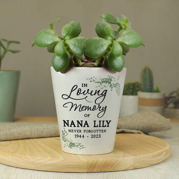 Personalised In Loving Memory Plant Pot, 2 of 5