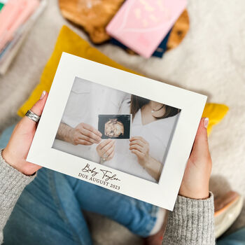 Personalised Baby Scan Photo Frame For Mum To Be, 7 of 9