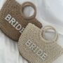 Bride Straw Beach Tote Bag, thumbnail 1 of 2