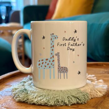 Personalised First Father's Day Giraffe Mug, 3 of 4