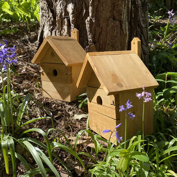 Set Of Two Large Multi Hole Bird Nest Boxes By Garden Selections ...