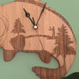 Wooden Engraved Carp Fishing Clock Gift For Anglers, thumbnail 5 of 5