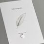 Always By Your Side Silver Card And Charm Bracelet Sympathy Gift, thumbnail 1 of 4