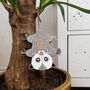Handmade Hanging Opossum Decoration For Plant, thumbnail 3 of 6