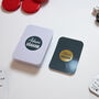 Personalised Foiled Circle Name Playing Cards In A Tin, thumbnail 2 of 8