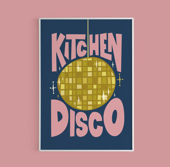 Kitchen Disco Typography Print, 5 of 8