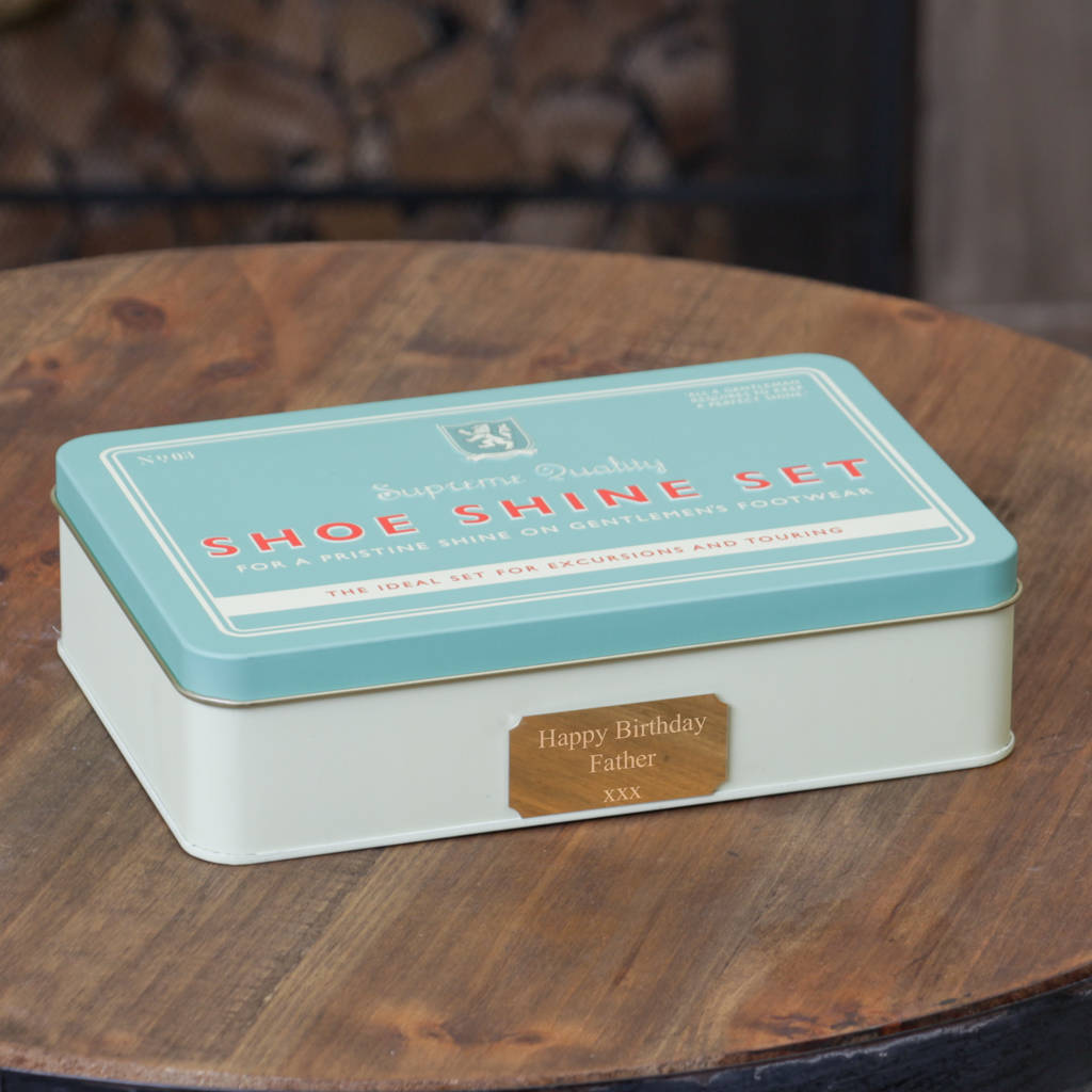 shoe cleaning tin