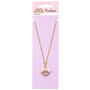 Pusheen The Cat Pink And Gold Heart Necklace, thumbnail 7 of 7