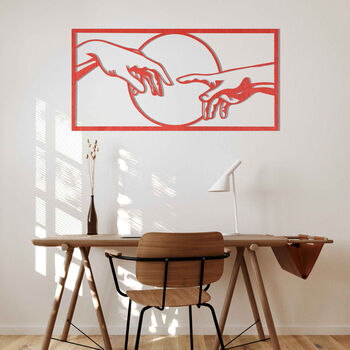 Creation Of Adam Wooden Wall Art For Room Or Office, 10 of 12