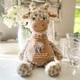 Personalised Photo Giraffe Teddy Optional Voice Recorder Or Ashes Tin, thumbnail 1 of 5