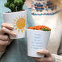 Sunshine Personalised Plant Pot Gift For Her, thumbnail 1 of 2