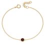 18ct Gold Plated January Birthstone Bracelet, thumbnail 2 of 8