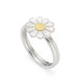 Little Daisy Ring In Solid Silver And 18ct Gold, thumbnail 2 of 5