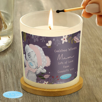 Personalised Me To You Cosy Winter Candle Jar – Christmas Gift, 3 of 5