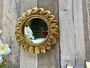 Small Gold Sunburst Mirror 18cm Round Boho Flower Gift, thumbnail 1 of 7