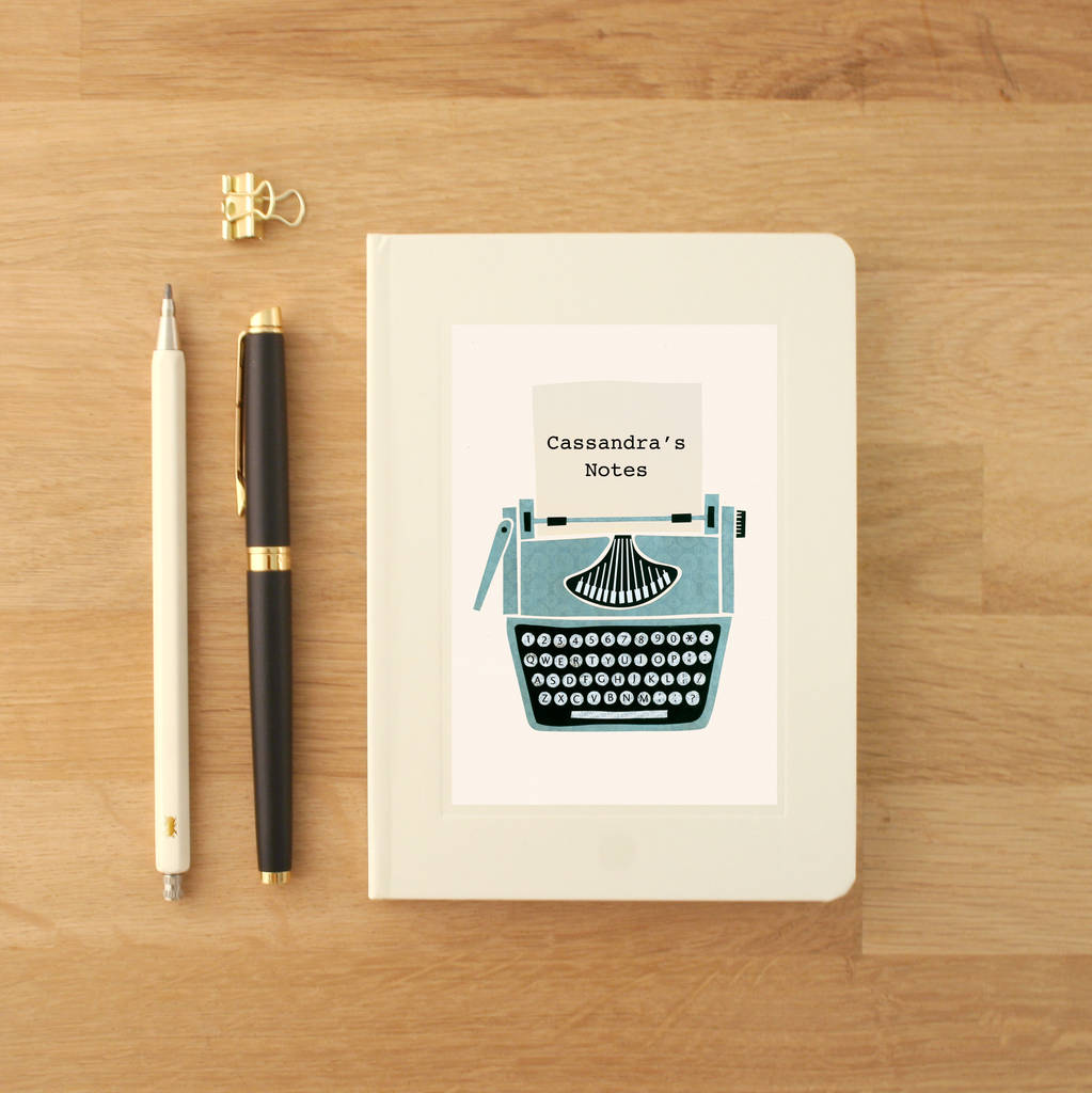 Personalised Typewriter Notebook, 1 of 6