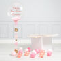 Personalised Pink Home Confetti Bubble Balloon, thumbnail 2 of 2