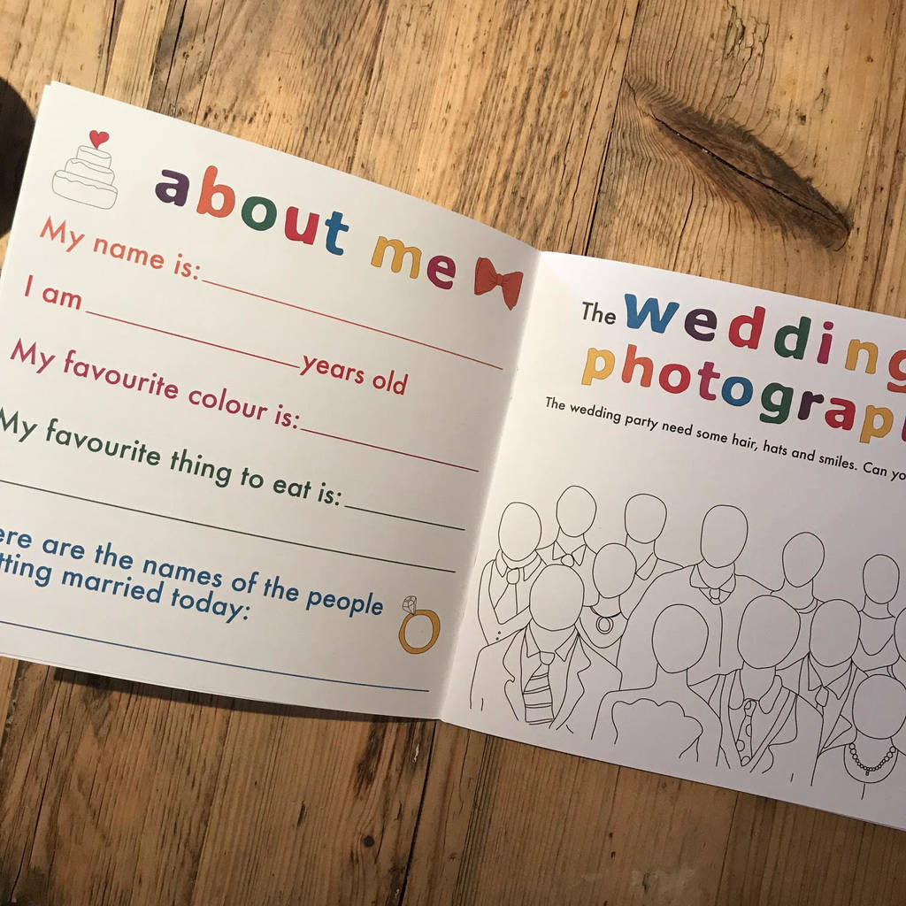 Children s Wedding Activity Book By The Wedding Of My Dreams 