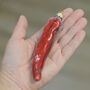 Glass Hanging Red Chilli Christmas Tree Decoration, thumbnail 3 of 4