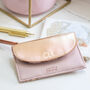 Personalised Rose Gold Vegan Leather Card Purse, thumbnail 1 of 5