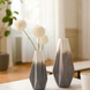 Set Of Two Geometric Ceramic Vases, thumbnail 4 of 8