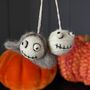 Felt Mummy And Halloween Heads Hanging Decorations, thumbnail 1 of 3