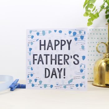 Happy Father's Day Patterned Card, 3 of 7