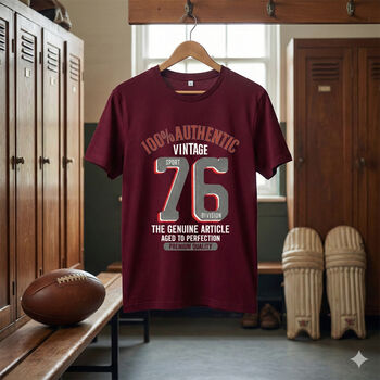 'Authentic Vintage 1976' 50th Birthday Gift T Shirt, 2 of 10