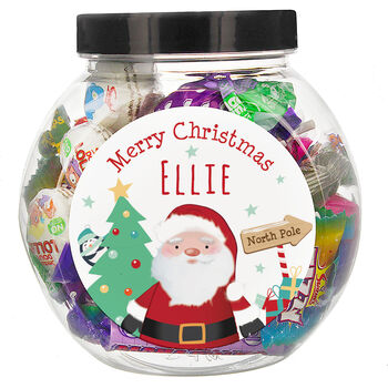 Personalised Santa Sweet Jar – Stocking Filler, 4 of 4
