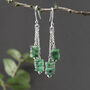 Emerald Drop Earrings, thumbnail 1 of 2