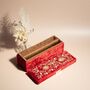 Amna Red Velvet Bridal Bangle Box, thumbnail 7 of 10